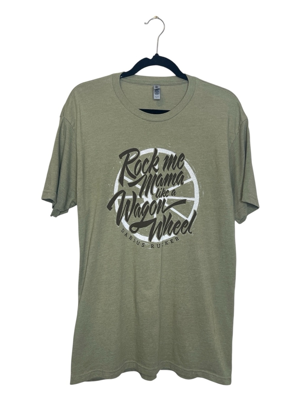 Darius Rucker Rock Me Mama Graphic Print Band Tee size Large